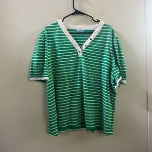 Draper James‎ striped polo 2X